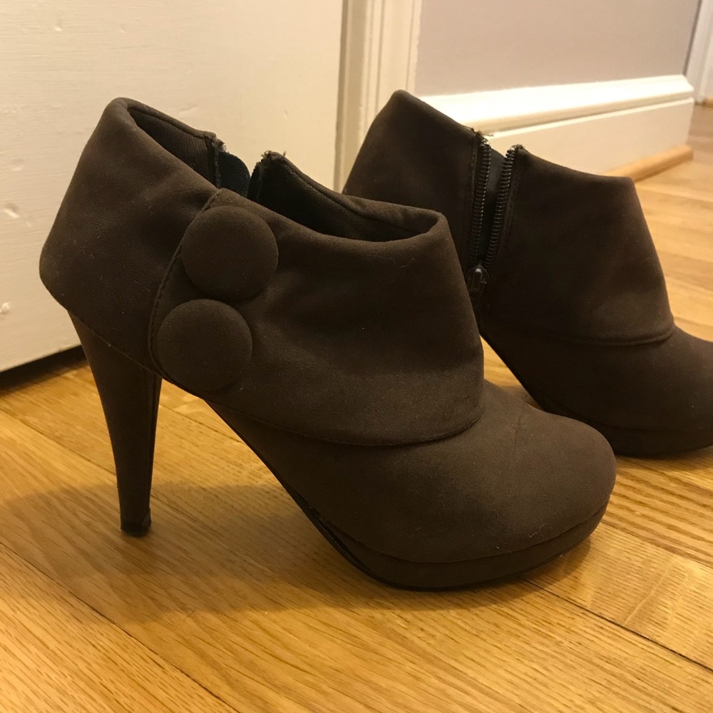 Brown booties